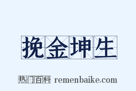 挽金坤生是什么意思的图片